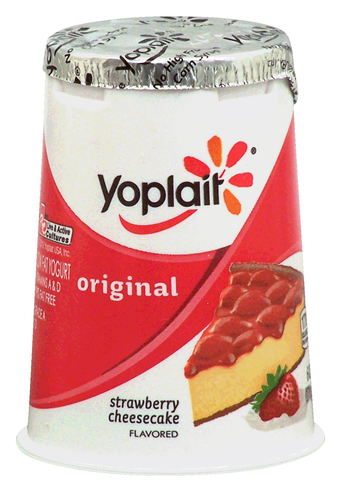 Yoplait Original strawberry cheesecake 99% fat free Full-Size Picture